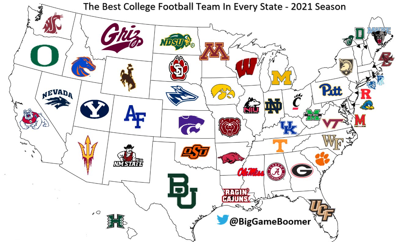 Big Game Boomer on Twitter "The Best College Football Team In Every