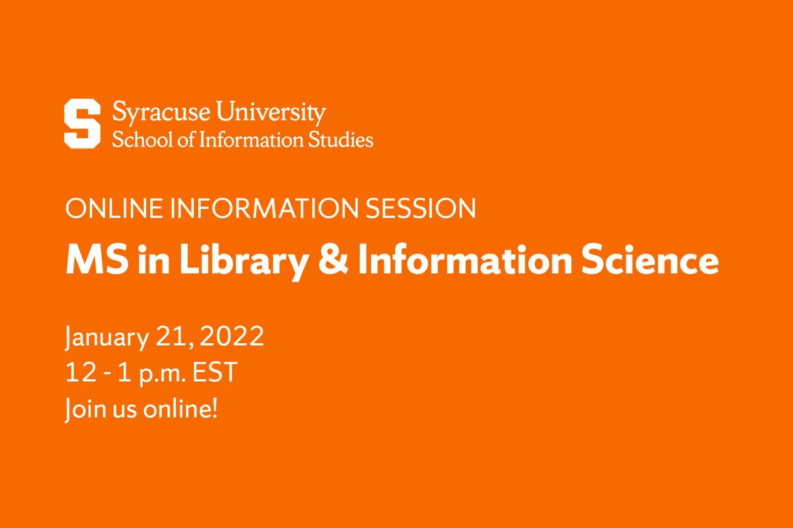 Syracuse Fall 2022 Calendar Syracuse University Ischool On Twitter: "Join Us Tomorrow For An Online Information Session On Our Ms In Library & Information Science 🍊 Https://T.co/Yk3Ng6Mmgs #Mlis #Lis #Mslis Https://T.co/Ew8Erc2X0C" / Twitter