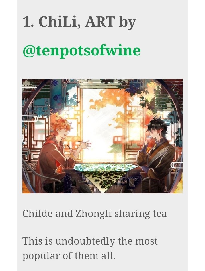 Daily TARTALI💙💛/💧🔶️ on Twitter "Congratulations to Childe x Zhongli