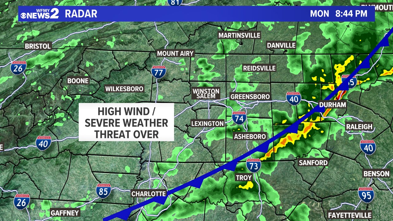 Tim Buckley on Twitter "845PM Severe weather threat is over. High