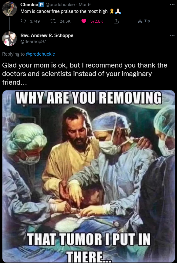 Atheists/Neopagans Posting Their L's on Twitter