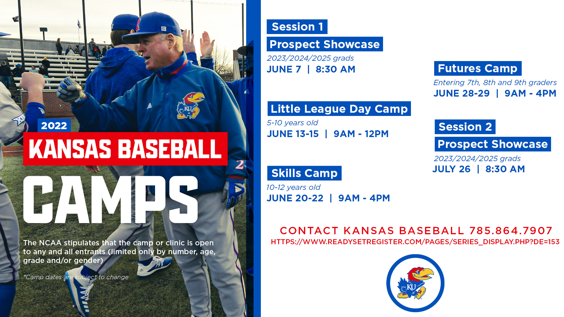 Ku Spring 2023 Calendar Kansas Baseball On Twitter: "The Calendar Has Flipped To Spring, Which Means Summer Is Around The Corner. Sign Up For Our Camps! More Info ➝ Https://T.co/Gm7Bliqqye Https://T.co/Uuvfsdlndj" / Twitter