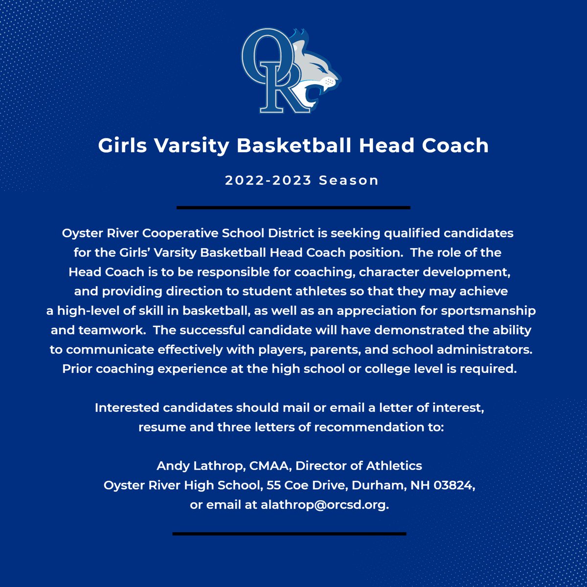 Nh 2023 Candidate List Oyster River Hs (@Oysterriverhs) / Twitter