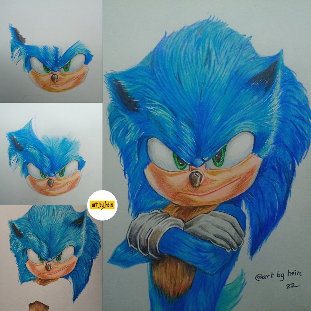 Sonic The Hedgehog Drawings In Pencil