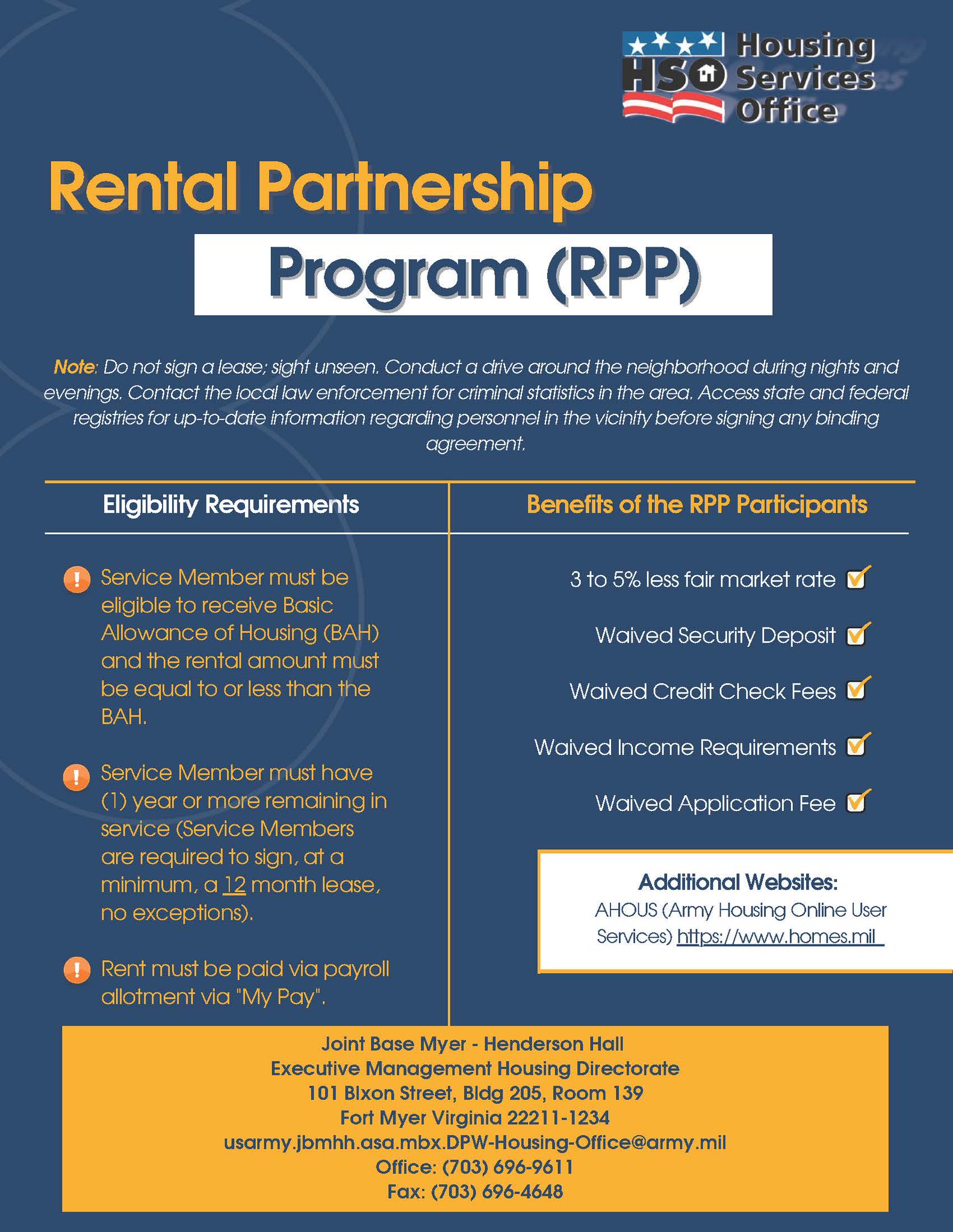 U.S. Army Housing on Twitter "Are you PCSing to JBMHH this summer