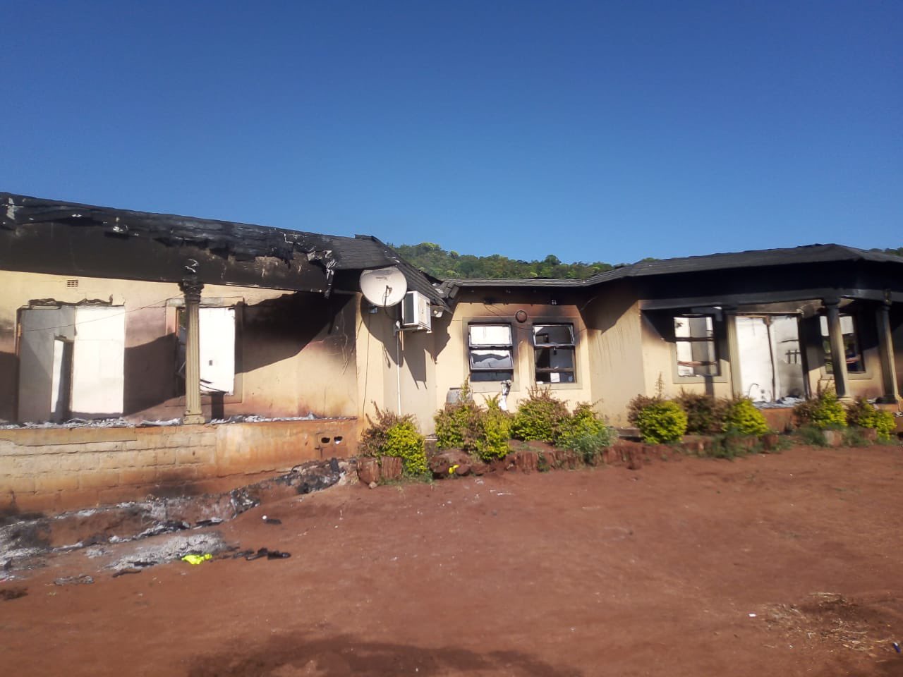 Swazi News on Twitter "The remains of MP Scorpion Nxumalo’s house that was bombed on Thursday