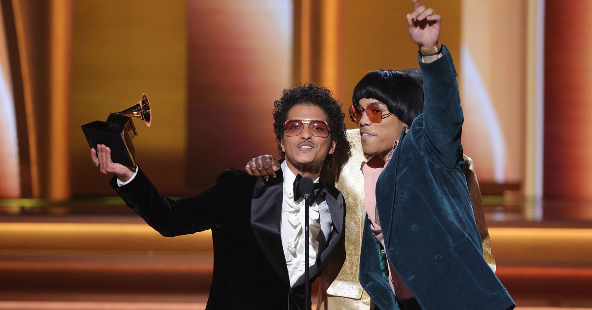 GrammyAwards 2022 Kanye and Foo Fighters scoop awards as Trevor Noah