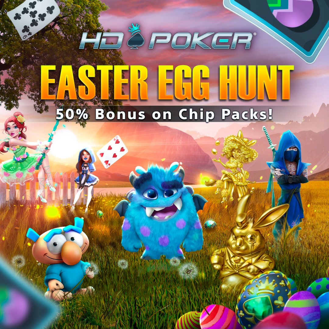 HD Poker on Twitter "Happy Spring Festival! 🐰 Join our Easter Egg Hunt