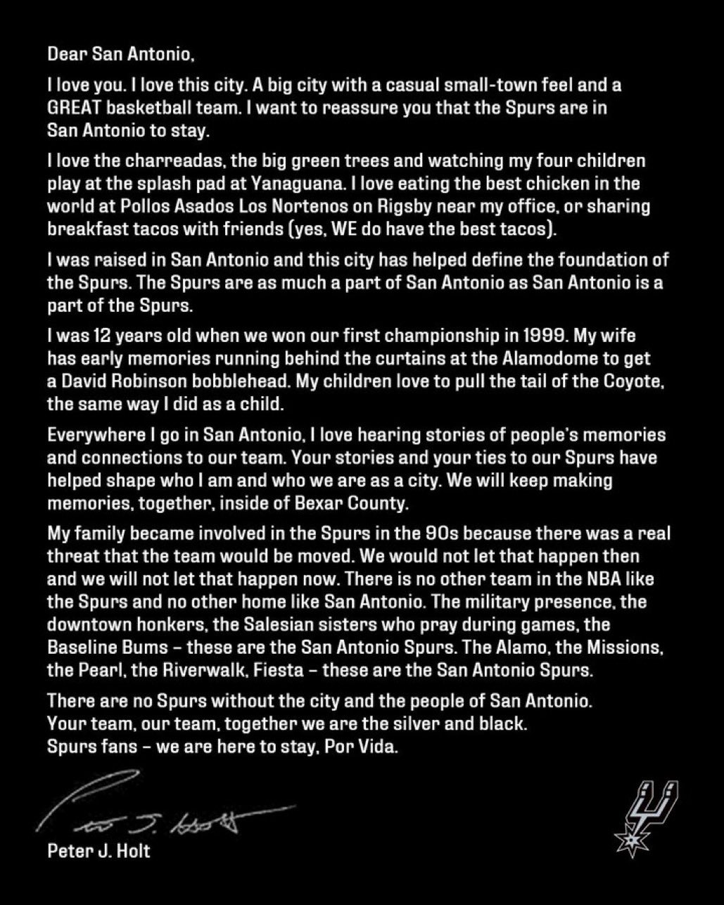 Matthew Tynan on Twitter "Peter J. Holt has written a letter to the