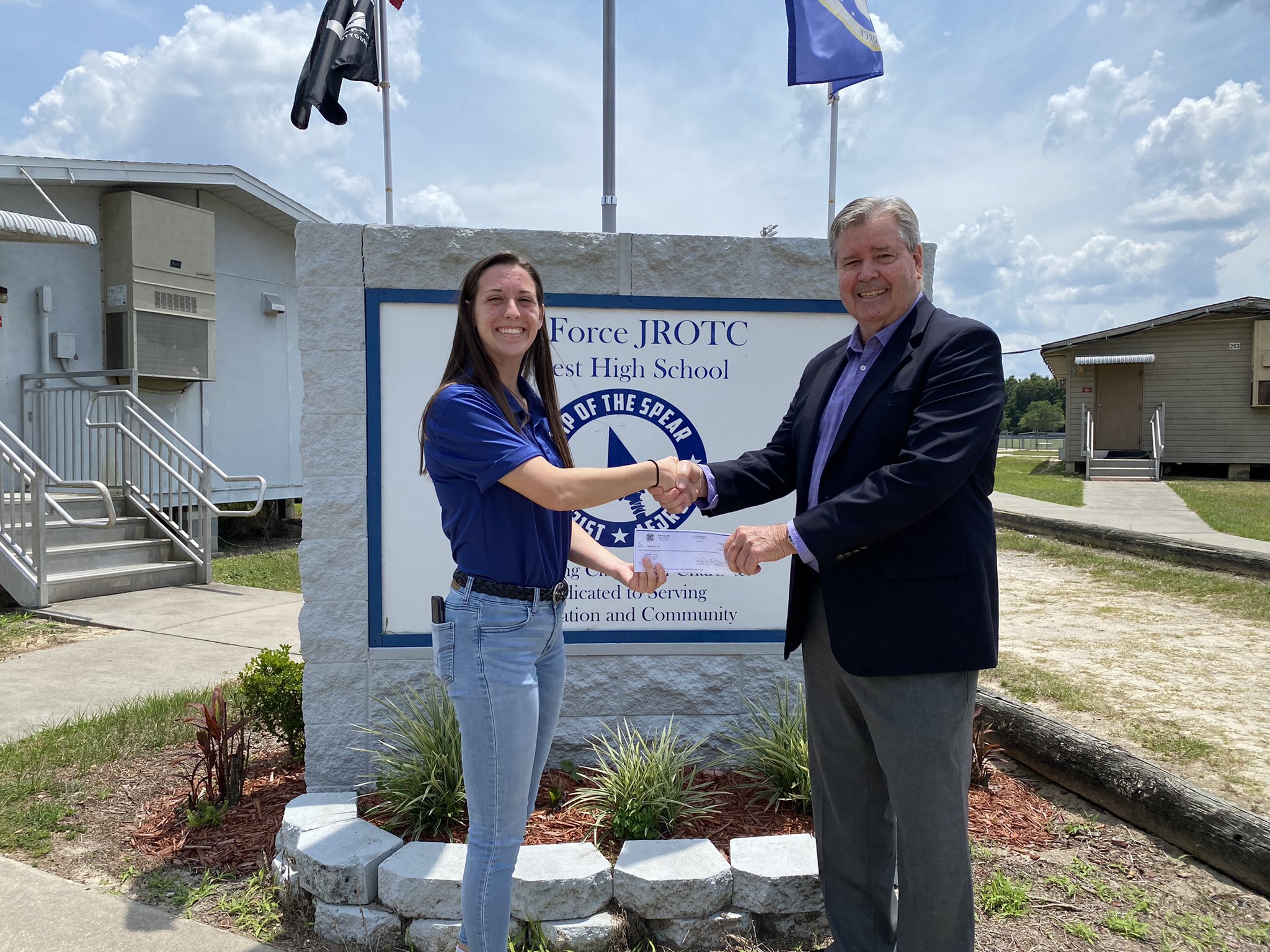 AFJROTC FL931st on Twitter "Joe Voge offered Isabella Price a 1,000
