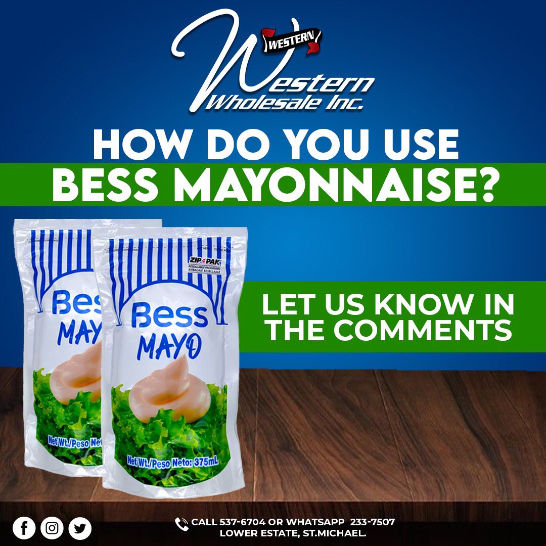 Western Wholesale Inc on Twitter "How do you use Bess Mayonnaise? Let