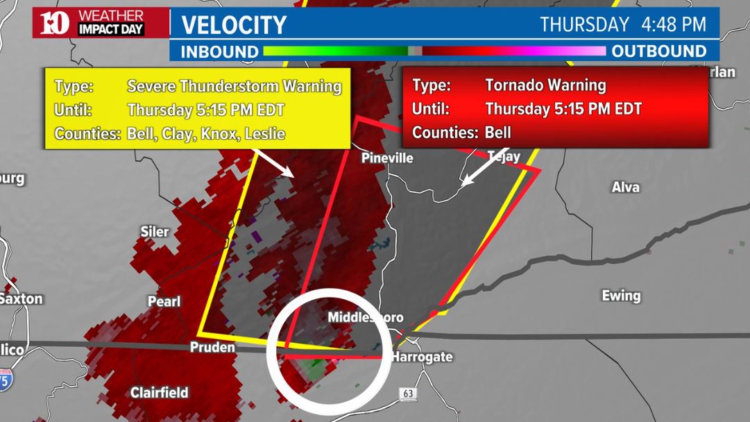 WBIR Channel 10 on Twitter "Live Weather Alert Tornado Warning issued