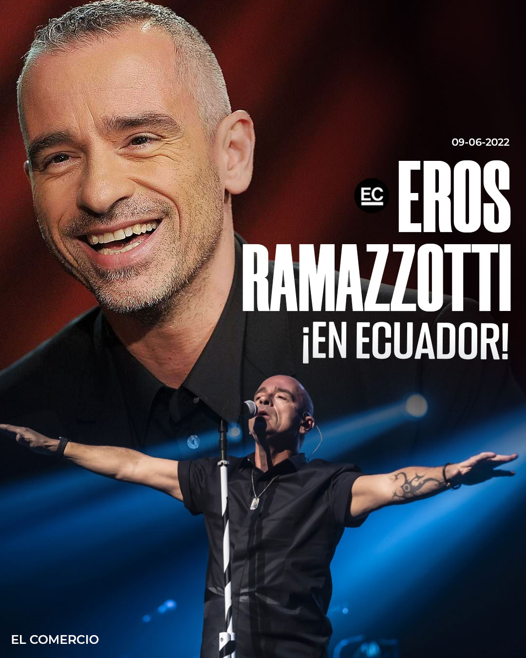 El Comercio on Twitter "🎵 Cosa mas bella que tú ️ ¡Eros Ramazzotti en