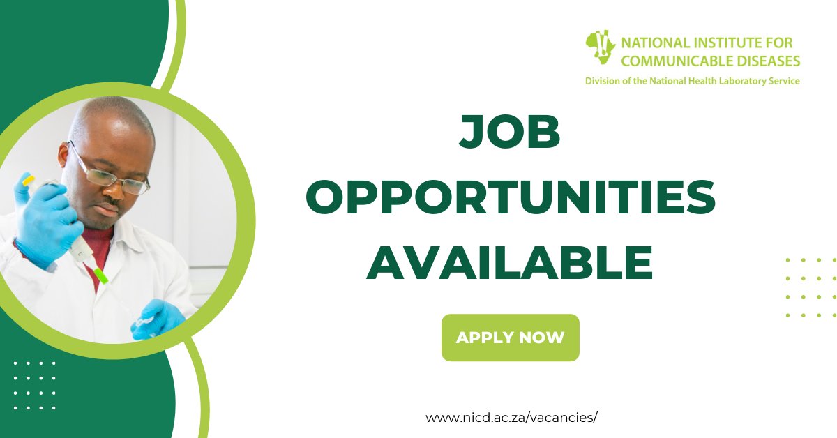 NICD on Twitter "WeAreHiring With a variety of roles available