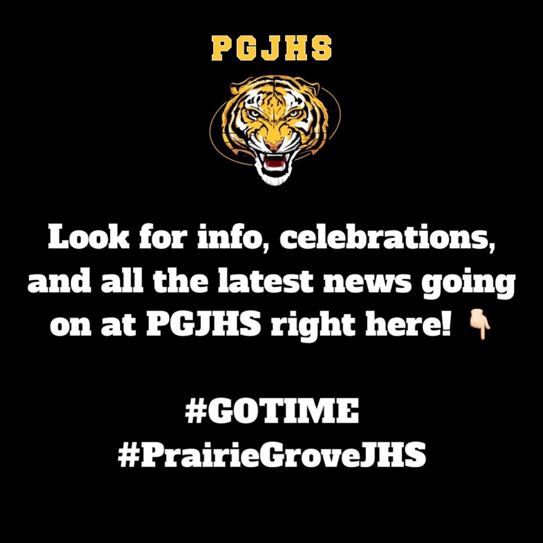 Prairie Grove Junior High School on Twitter "We can’t wait to share all the exciting things