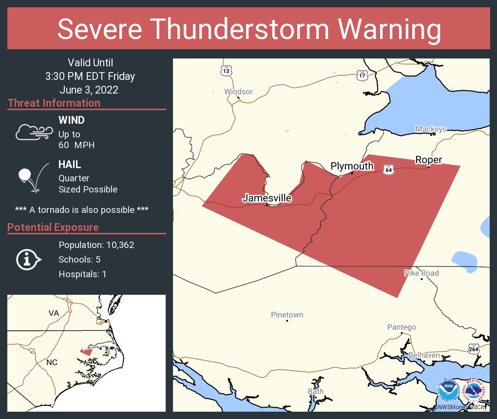 NWS Severe Tstorm on Twitter "Severe Thunderstorm Warning including