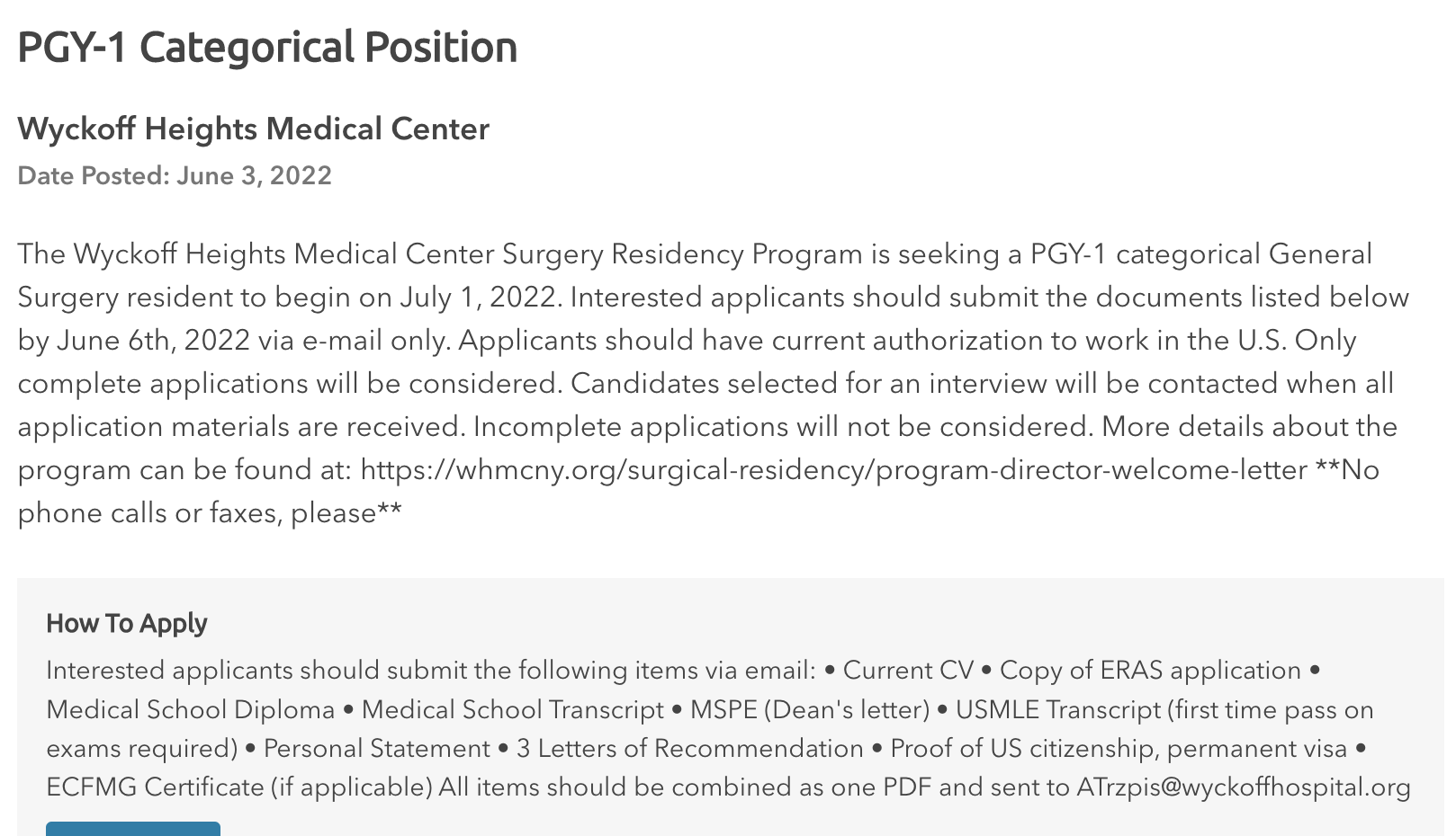 Inside The Match on Twitter "PGY1 GenSurg Categorial Residency