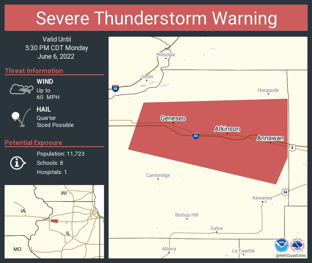 NWS Severe Tstorm on Twitter "Severe Thunderstorm Warning including