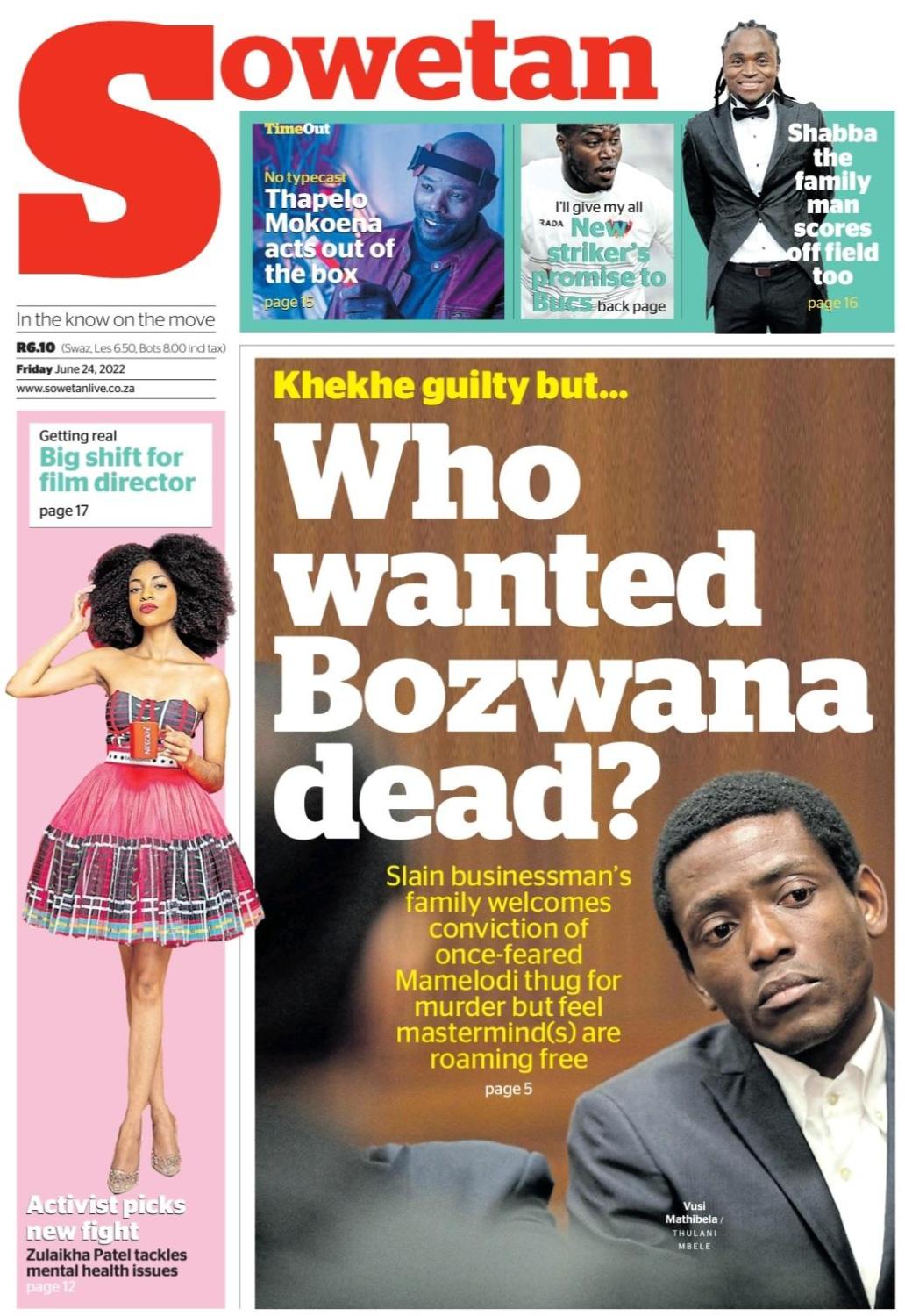 Sowetan LIVE on Twitter "IN YOUR FAVOURITE NEWSPAPER TOMORROW Slain