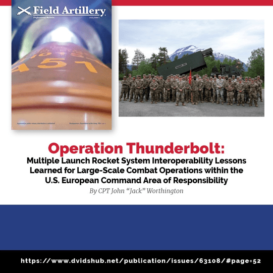 US Army Fort Sill on Twitter "Recent Field Artillery Bulletin Article