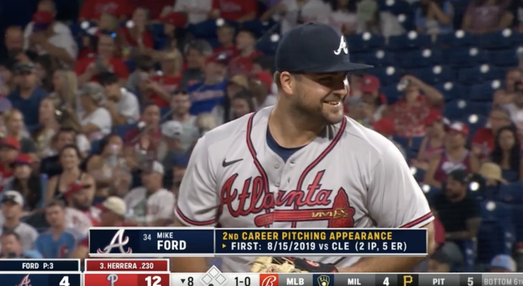 Talkin’ Baseball on Twitter "Now pitching for the Braves Mike Ford