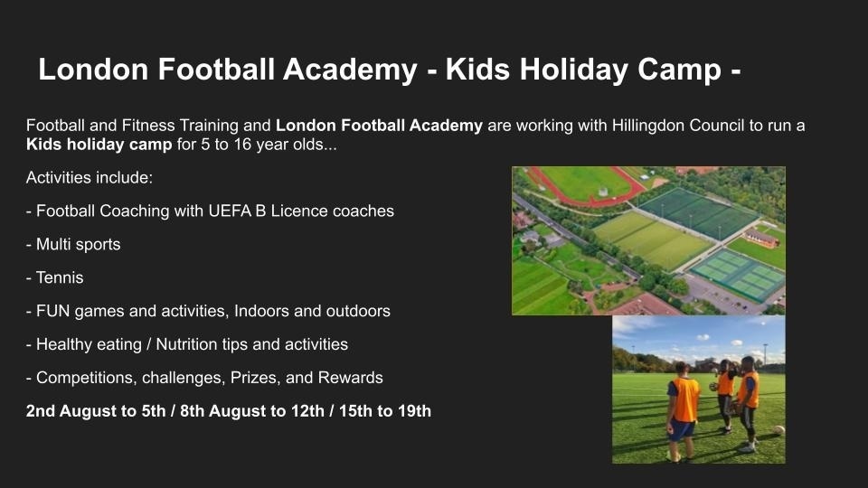 London Football Academy on Twitter "Kids Summer Camp Brunel