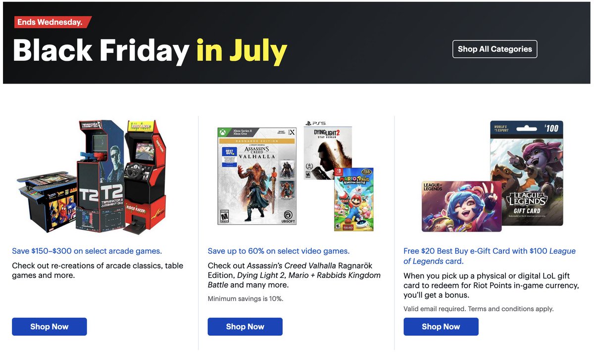 Nintendeal on Twitter "Best Buy Black Friday in July video game deals https//bit.ly/3z6LTkt ad"
