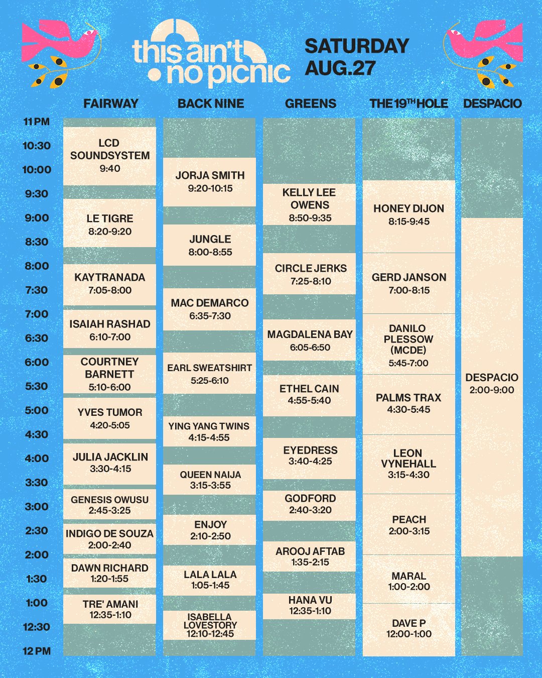 This Ain't No Picnic on Twitter "It’s time to get planning...set times