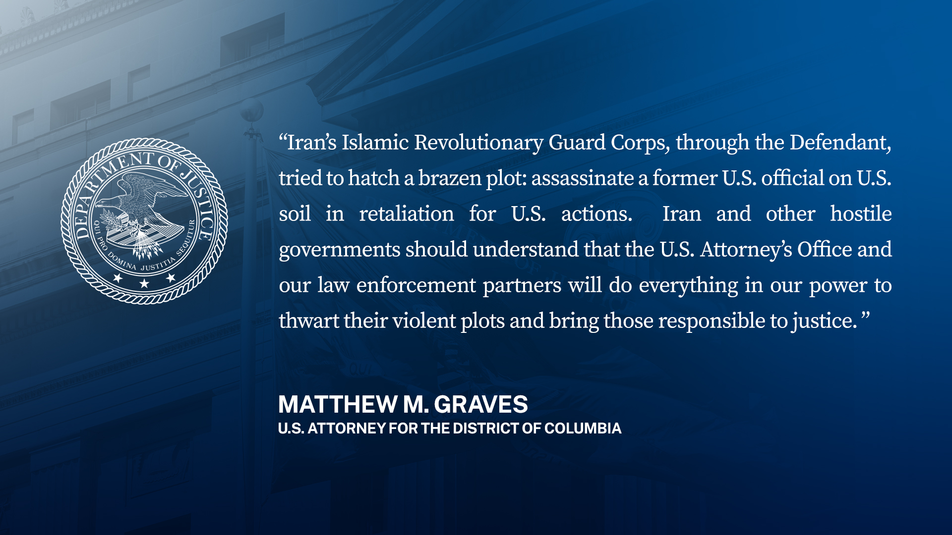 Justice Department on Twitter "Member of Iran’s Islamic Revolutionary