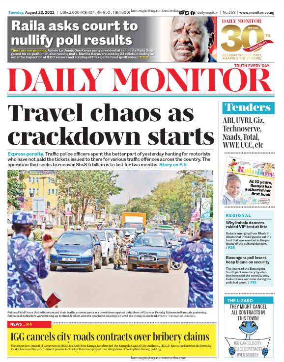 Daily Monitor on Twitter "The Daily Monitor this Tuesday.. Be sure to