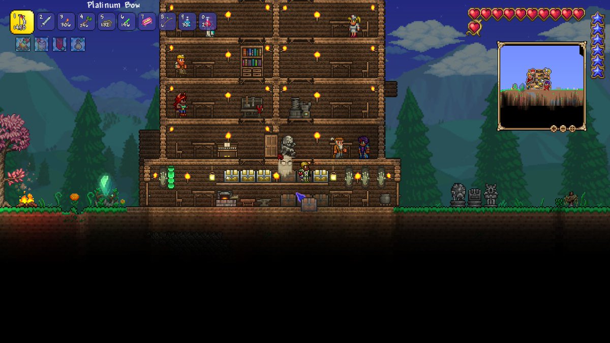 r/Terraria on Twitter "I'm a new player and after closely surviving my