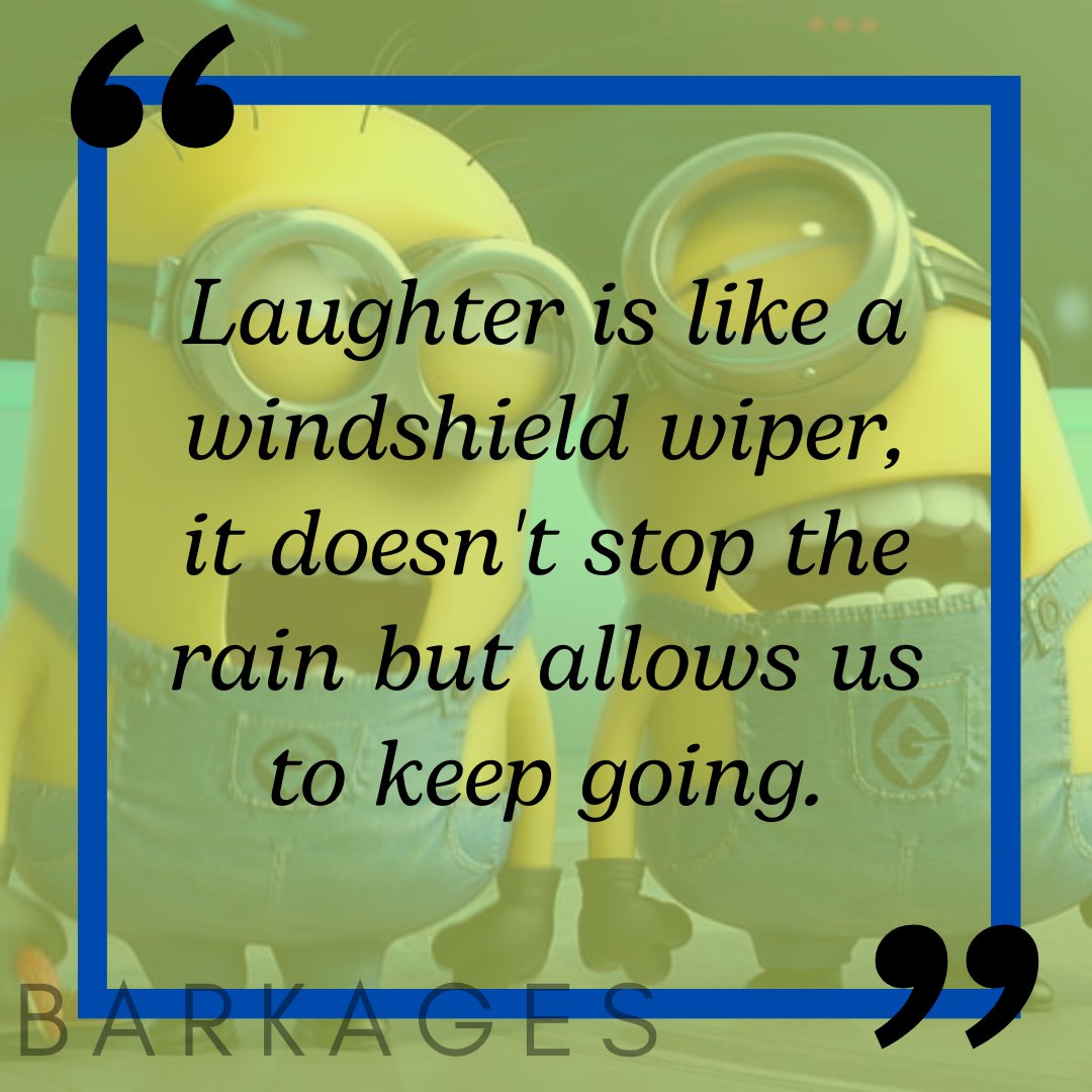 Bark Ages on Twitter "Laughter is like a windshield wiper, it doesn't