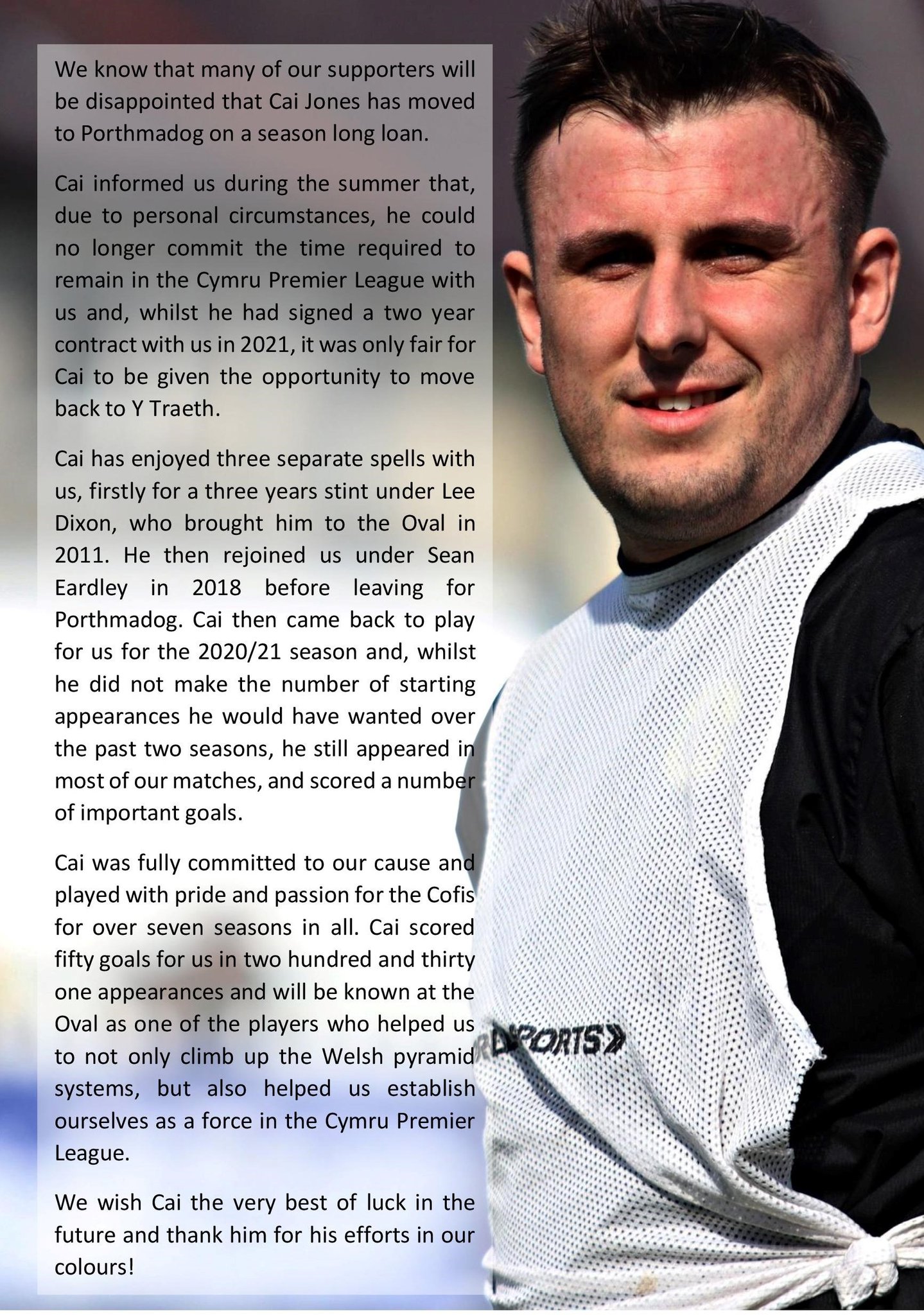 Caernarfon Town FC on Twitter "A page from yesterday's match programme