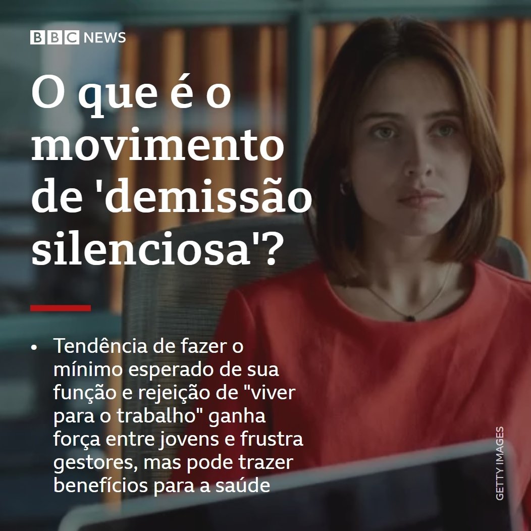 BBC News Brasil on Twitter "Tendência de simplesmente fazer o mínimo