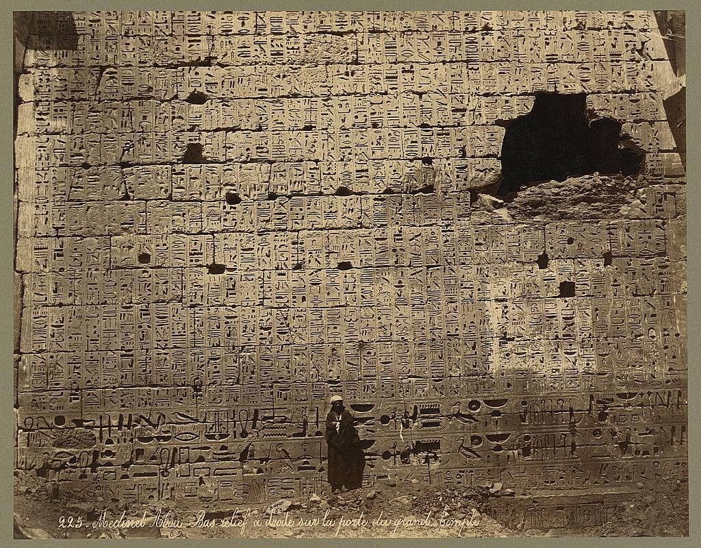 Archaeology & Art on Twitter "Man standing in front of hieroglyphics