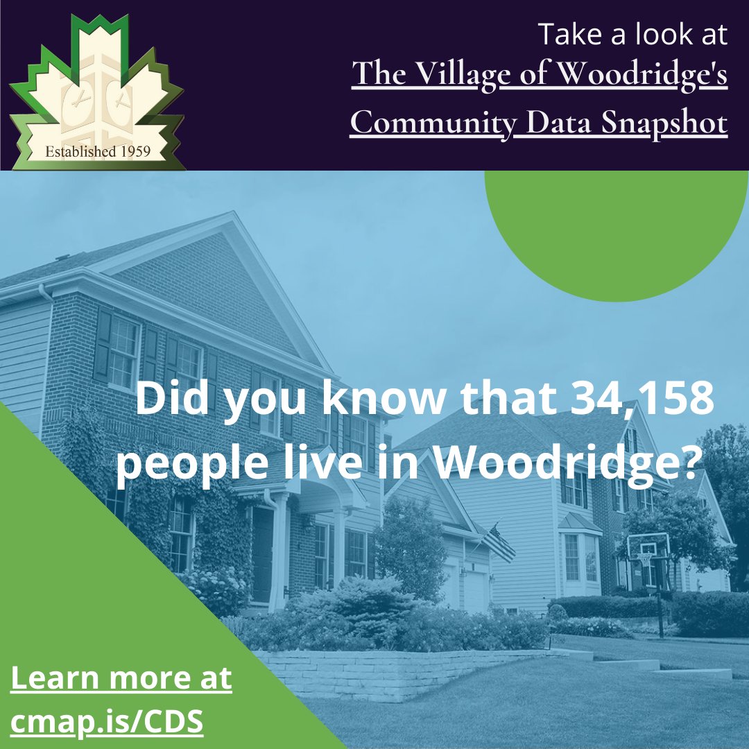 Village of Woodridge, IL on Twitter "Did you know that 34,158 people