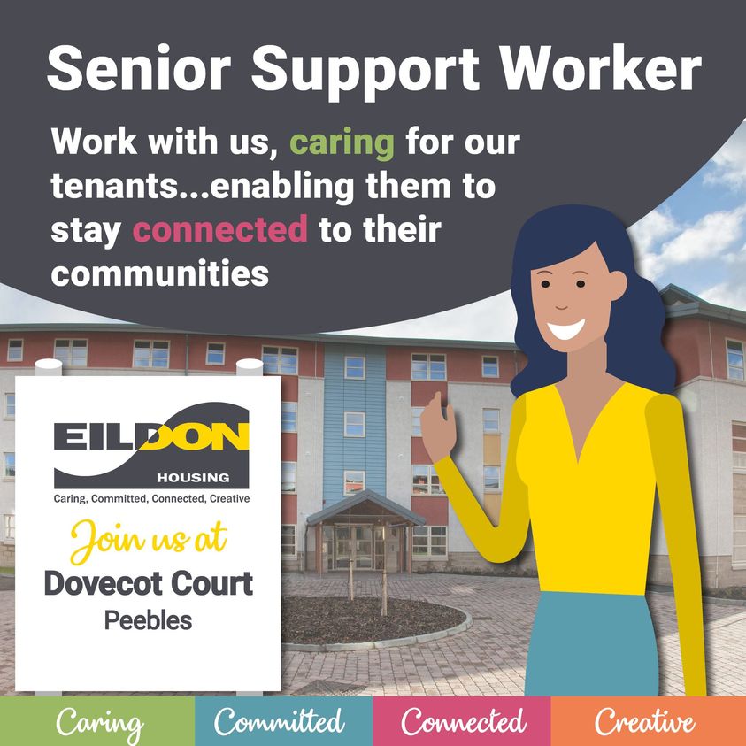 Eildon Housing on Twitter "Senior Support Worker wanted for Dovecot