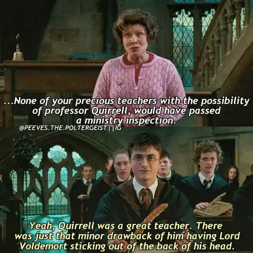 Harry Potter World on Twitter ""Yeah, Quirrell was a great teacher