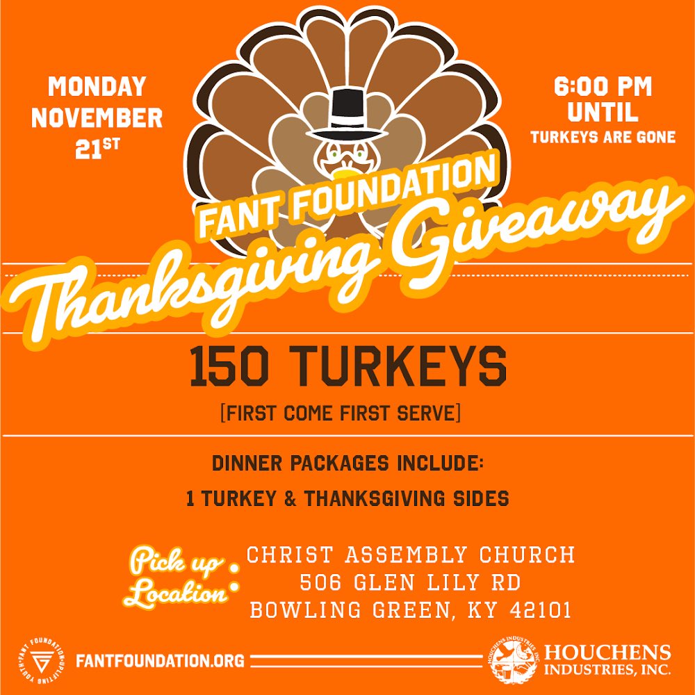 Fant Foundation on Twitter "Details for both turkey drives! Bowling