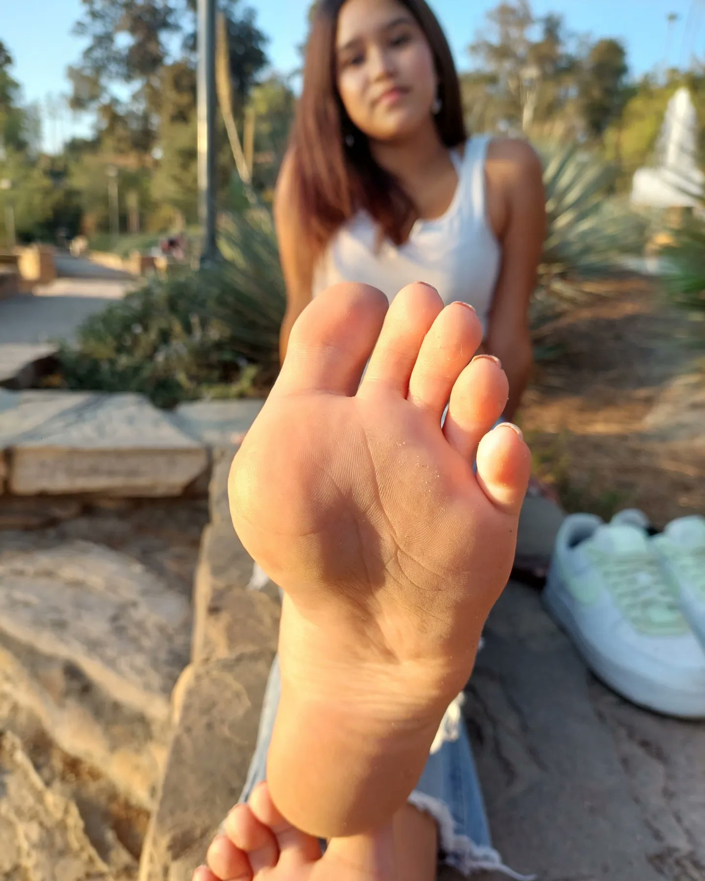Aesthetic Feet on Twitter "Golden hour with Maddie's soles. Full