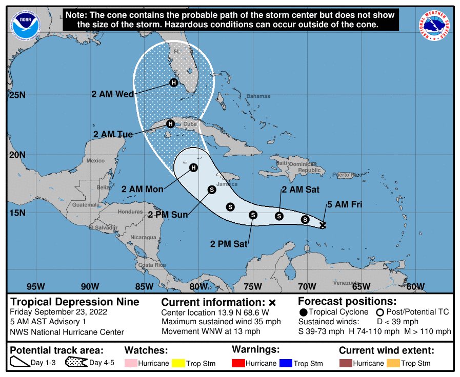 Tropical Depression 9 Twitter Most Popular Tweets United States