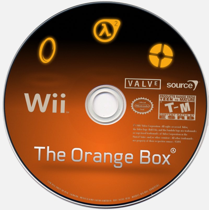 Fake Non Licensed Games on Twitter "The Orange Box [Nintendo Wii