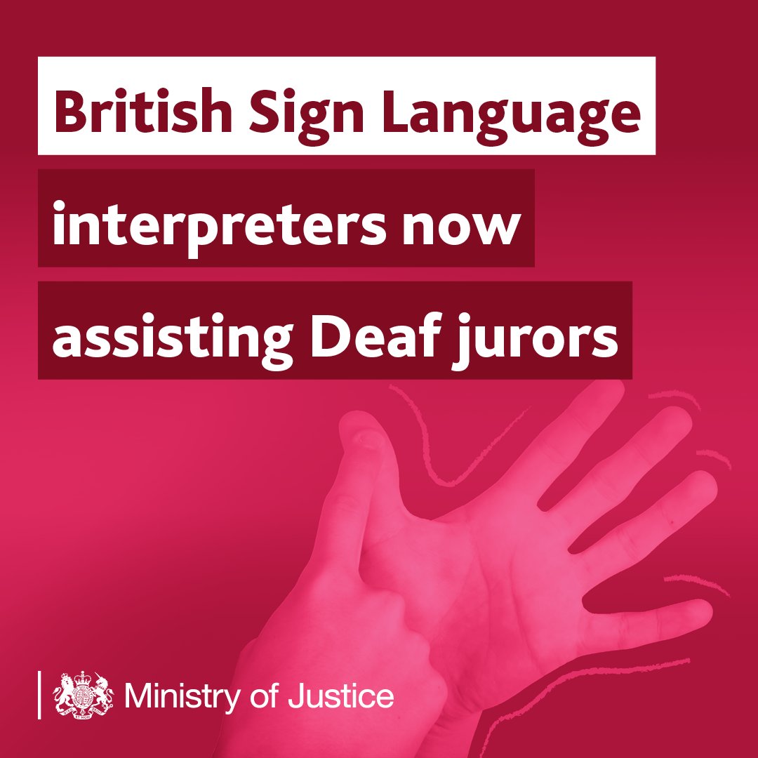 Ministry of Justice on Twitter "A first! 🎉🎉🎉🎉 As a result of the