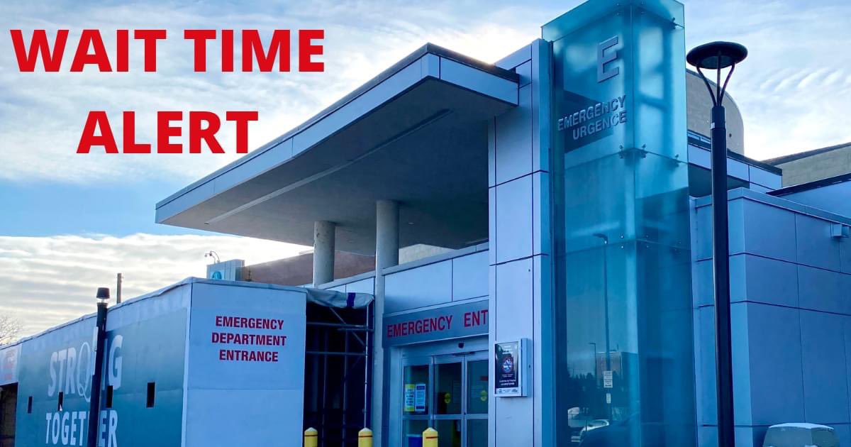 Queensway Carleton Hospital & Foundation on Twitter "**Wait time alert
