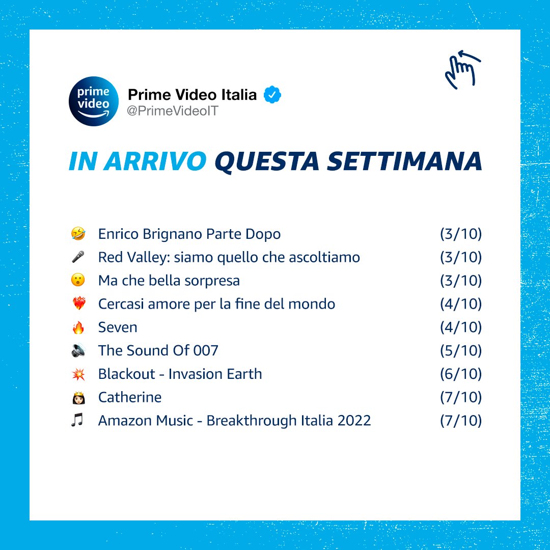 Prime Video Italia on Twitter "Questa settimana diamo i numeri 12