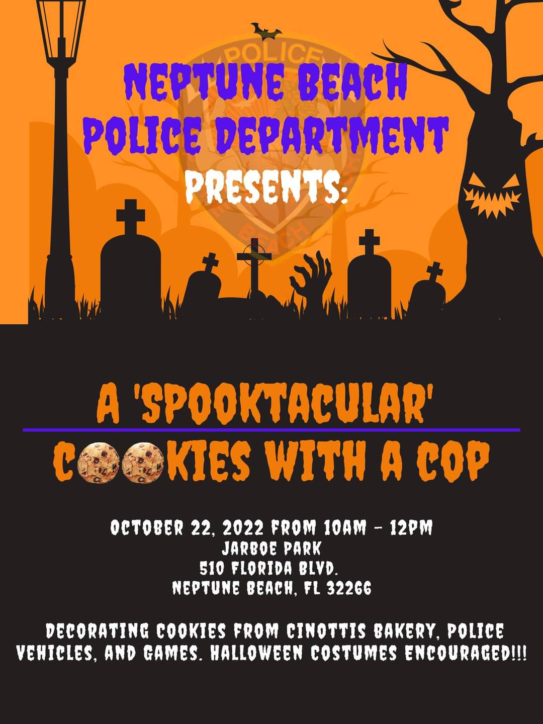 Neptune Beach Police on Twitter "Join YourNBPD for another Cookies