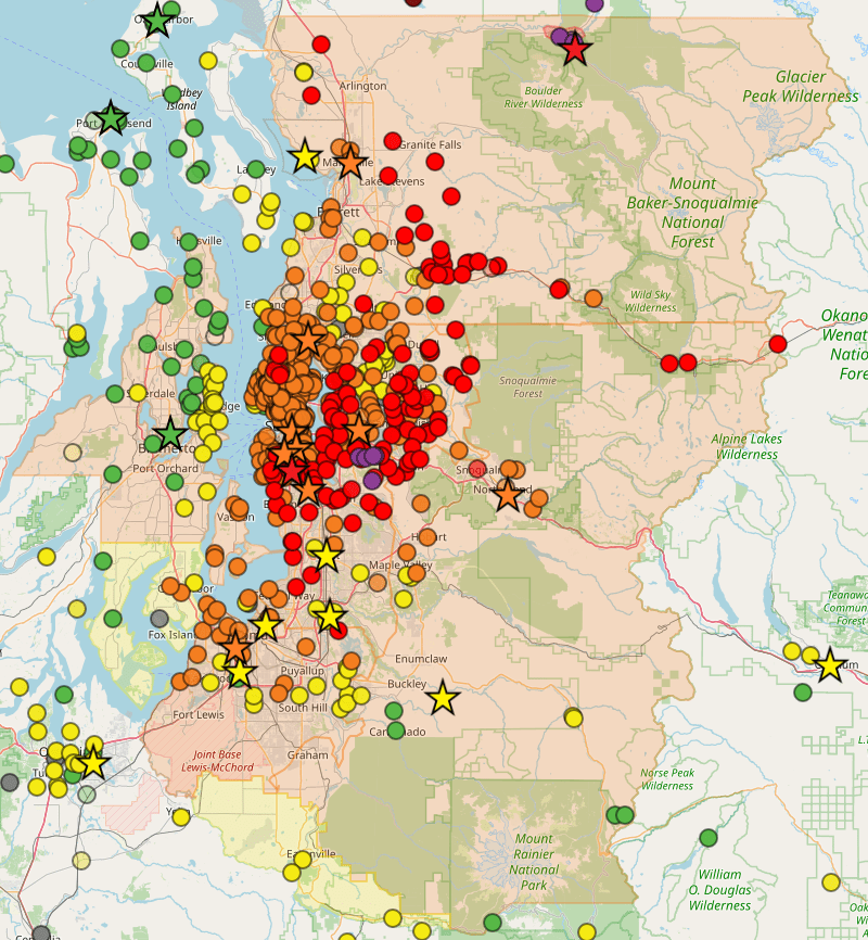 PS Clean Air Agency on Twitter "Most of the Puget Sound region is having air quality that is