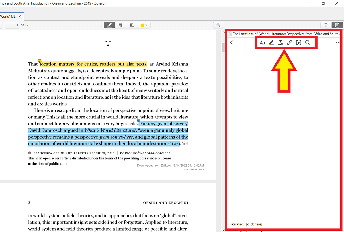 Zotero's inbuilt Note Editor can REVOLUTIONIZE your notetaking and