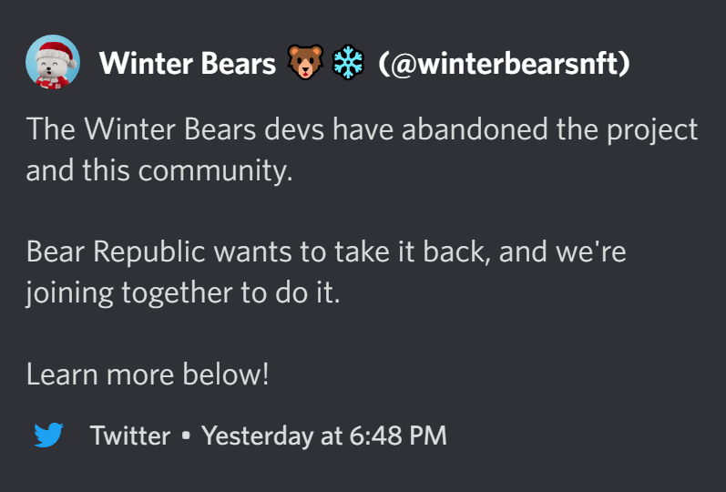 Bear Republic on Twitter "Well this was fun while it lasted https//t