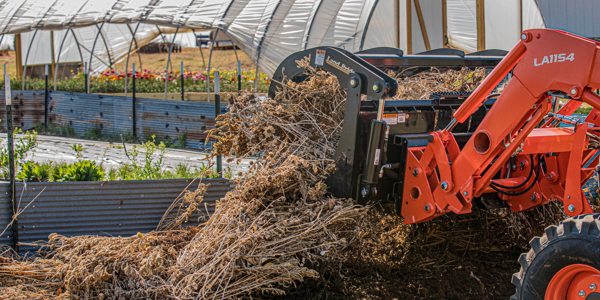 Land Pride on Twitter "Land Pride's SGC15 Series Claw Grapples can be used to rake, dig, drag